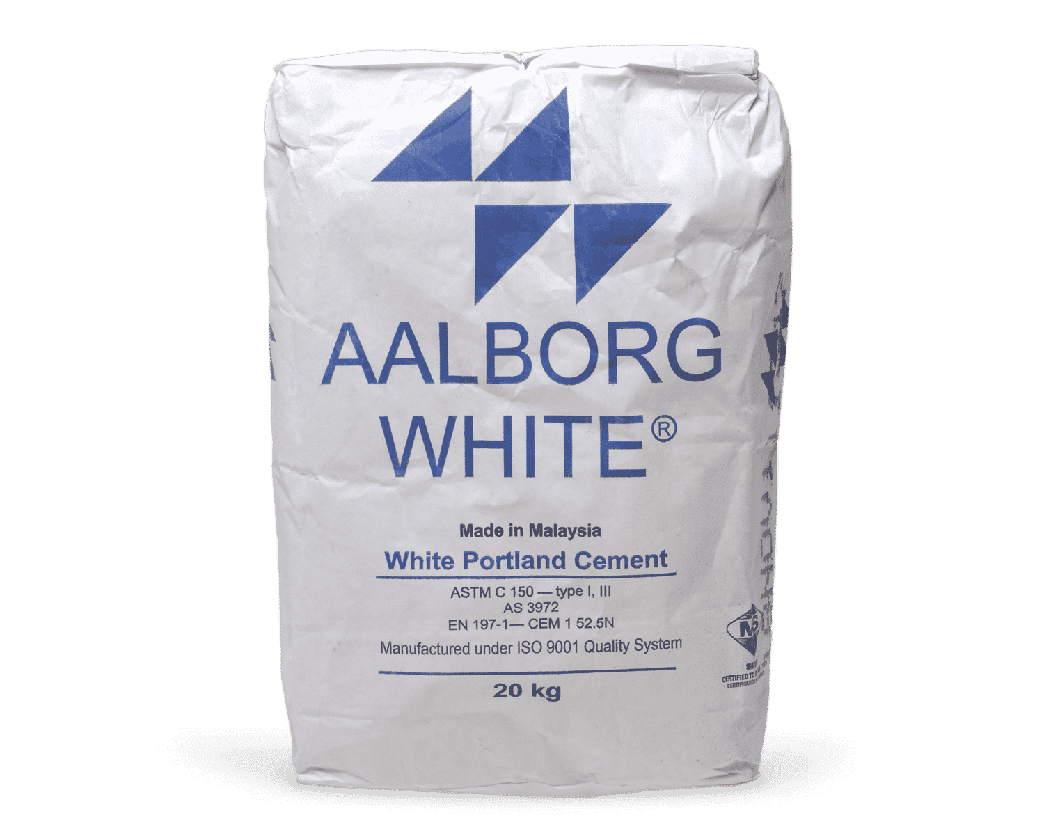 Aalborg white portland cement 20kg bag