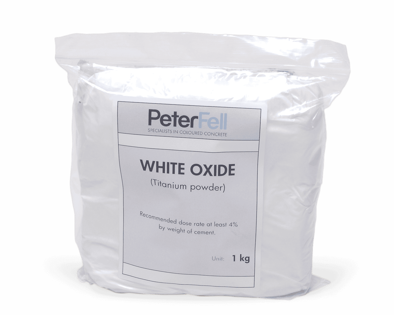 White Oxide titanium powder for colouring concrete