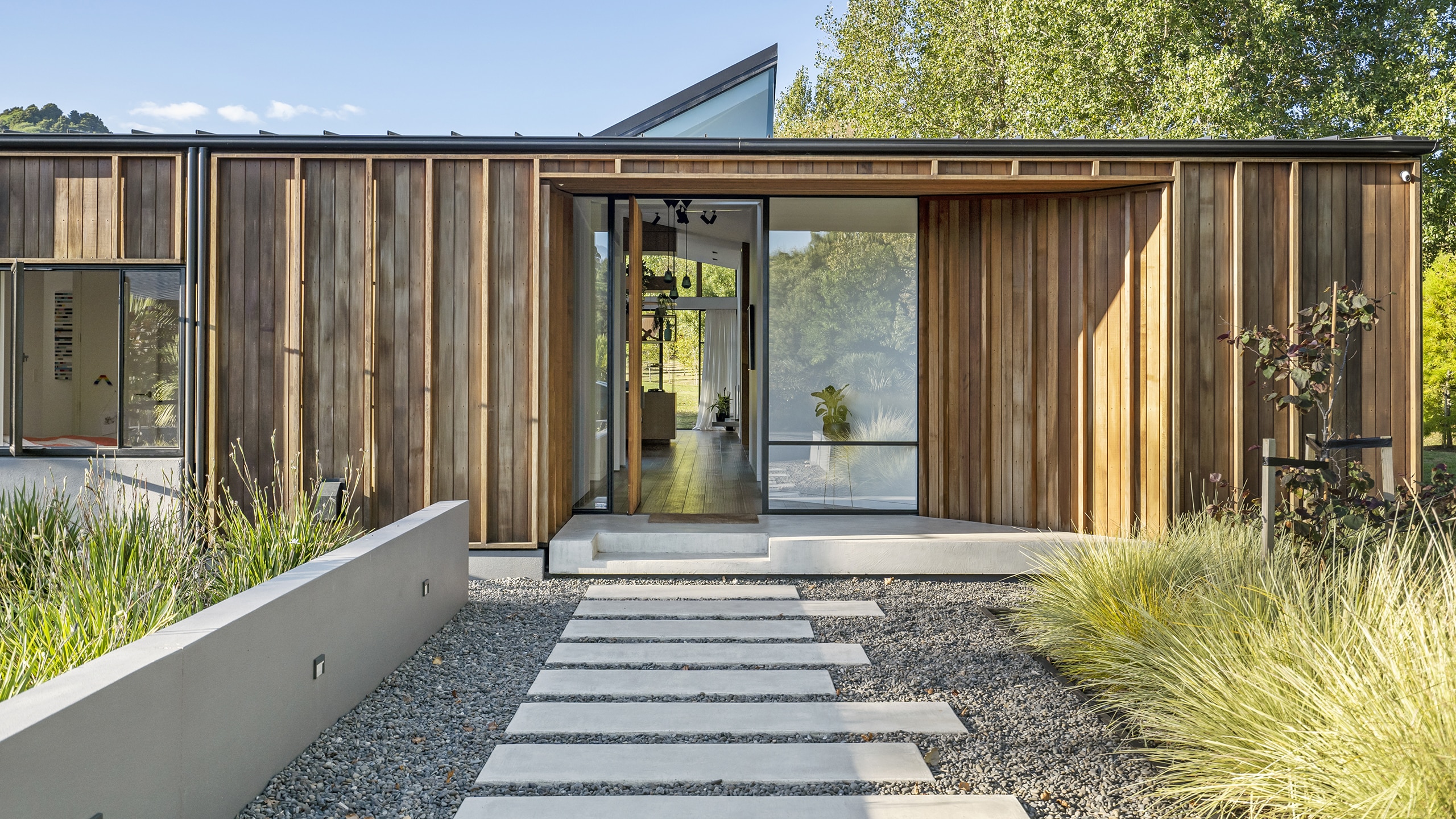 coloured concrete path