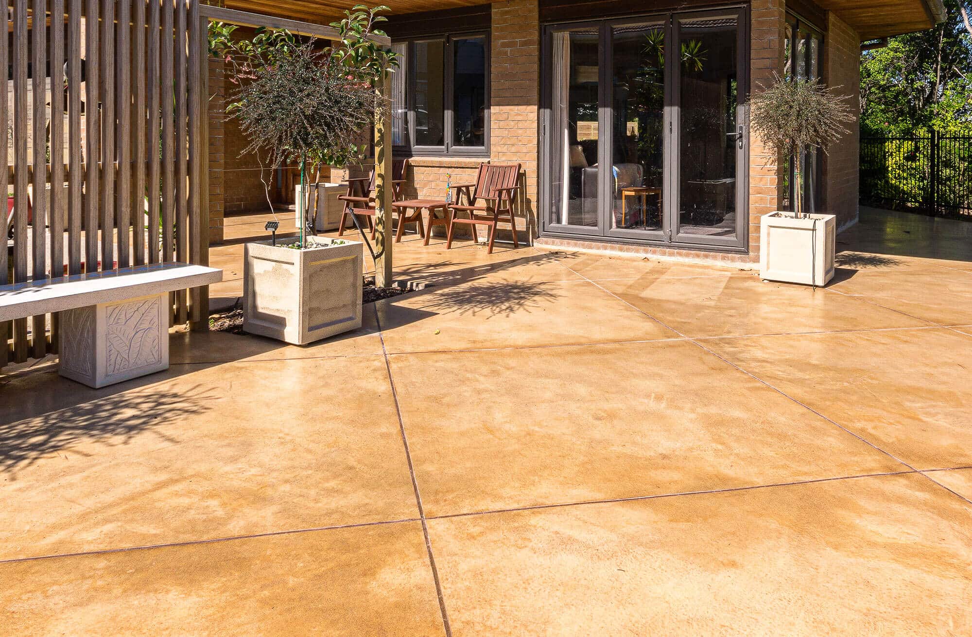 coloured-concrete-rejuvenate-concrete-03 Coloured concrete patio has been cleaned and maintained